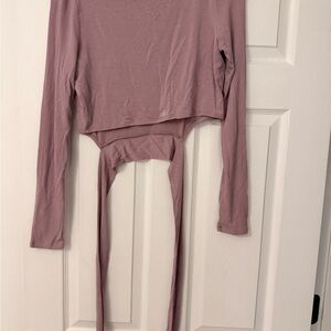 ALO Yoga Dusty Rose Long Sleeve Top